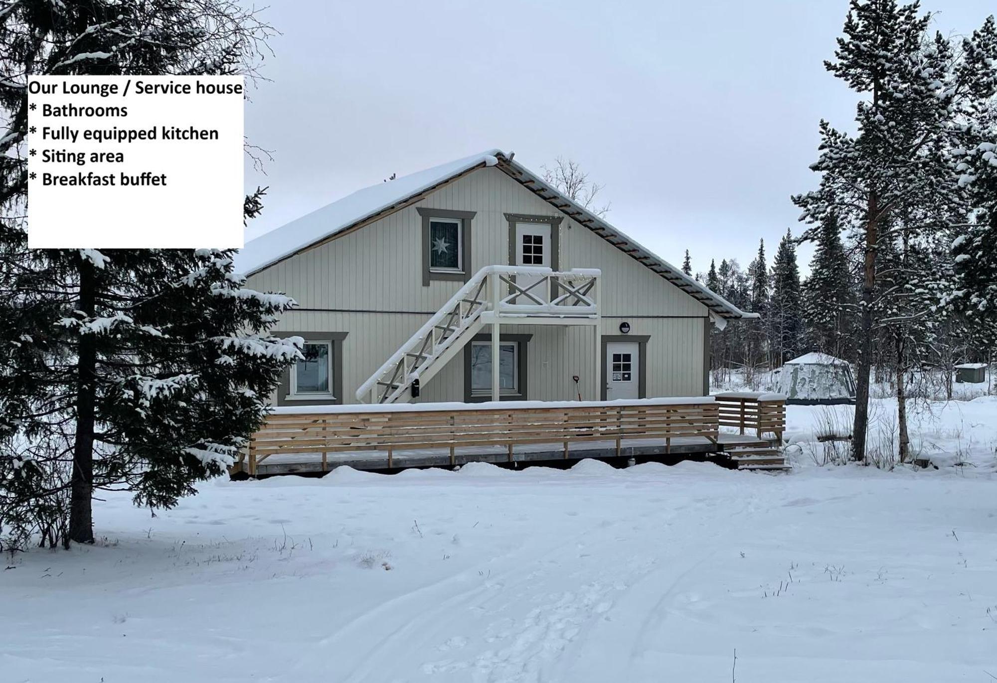 Aurora River Camp Glass Igloos & Cabins Kiruna Exterior photo